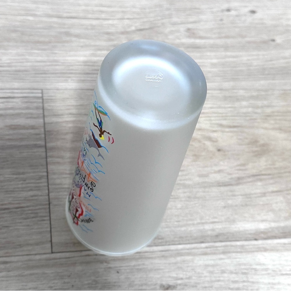 SALE 5/$25 📦 CatStudio California Glass Tumbler Glass 2018 Travel Frosted - Picture 5 of 6
